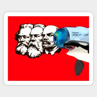 Marx Engels Lenin Gladys Titan Sticker